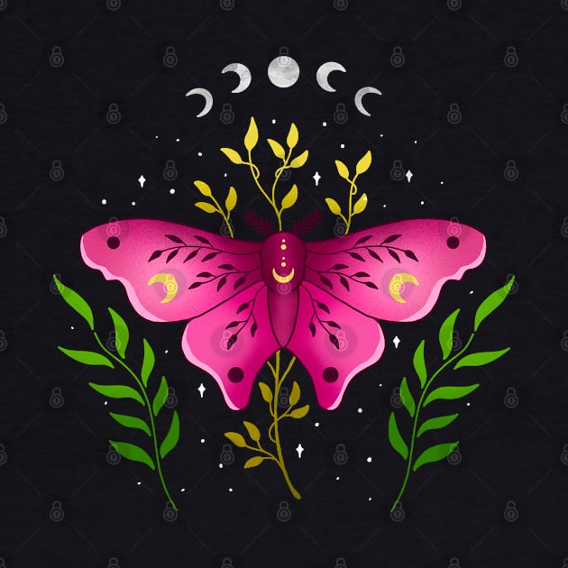 Celestial Floral Moth by Tebscooler